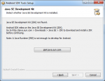 Android SDK Tools Setup JDK not found